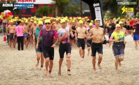 Giải Aquathlon đầu tiên tại Vân Đồn thu hút 1.200 vận động viên