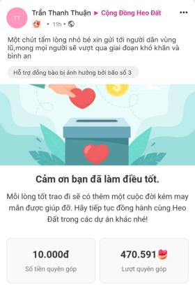  Hơn 5 tỉ đồng và những con số bất ngờ từ bạn đọc Báo Người Lao Động &quot;Hướng về miền Bắc yêu thương&quot; 第1张