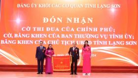  Đảng bộ Khối Các cơ quan tỉnh Lạng Sơn đón nhận Cờ thi đua của Thủ tướng Chính phủ 