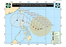 Áp thấp nhiệt đới ngoài khơi Philippines khả năng mạnh lên thành bão, di chuyển vào Biển Đông