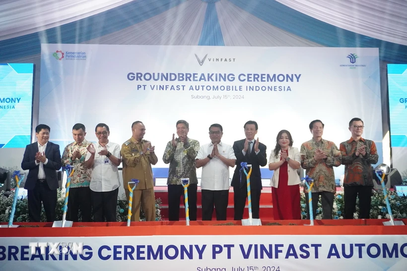  Vinfast khởi công nhà máy lắp ráp xe điện mới tại Indonesia 